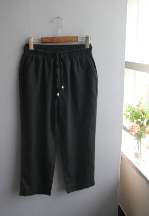 8부편한통-pants(블랙)