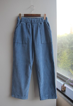 기모골덴-pants(스틸블루)