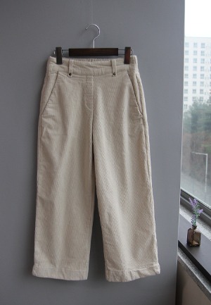 기모골덴통-pants(아이보리)
